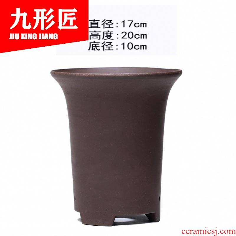 Yixing purple orchid basin to large diameter clivia ceramic basin dedicated bluegrass with pallets