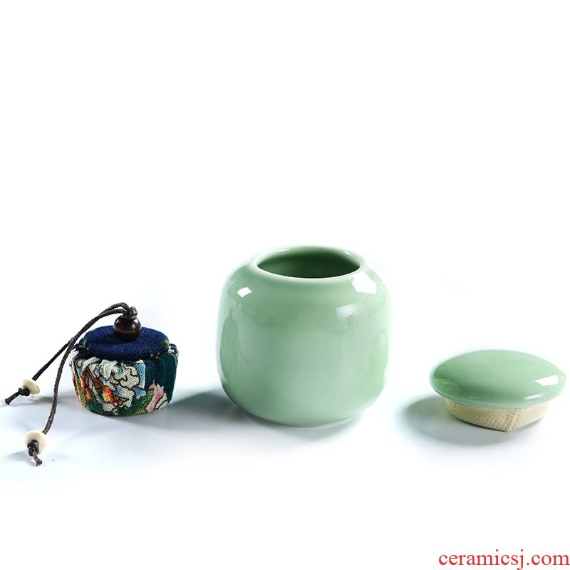Qiao mu ceramic tea pot small contracted tea tea box sealed as cans of tea box receives box
