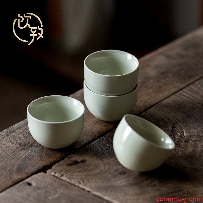 Ultimately responds to plant ash glaze sample tea cup with a Japanese kung fu tea set personal cup single glass ceramic masters cup cup