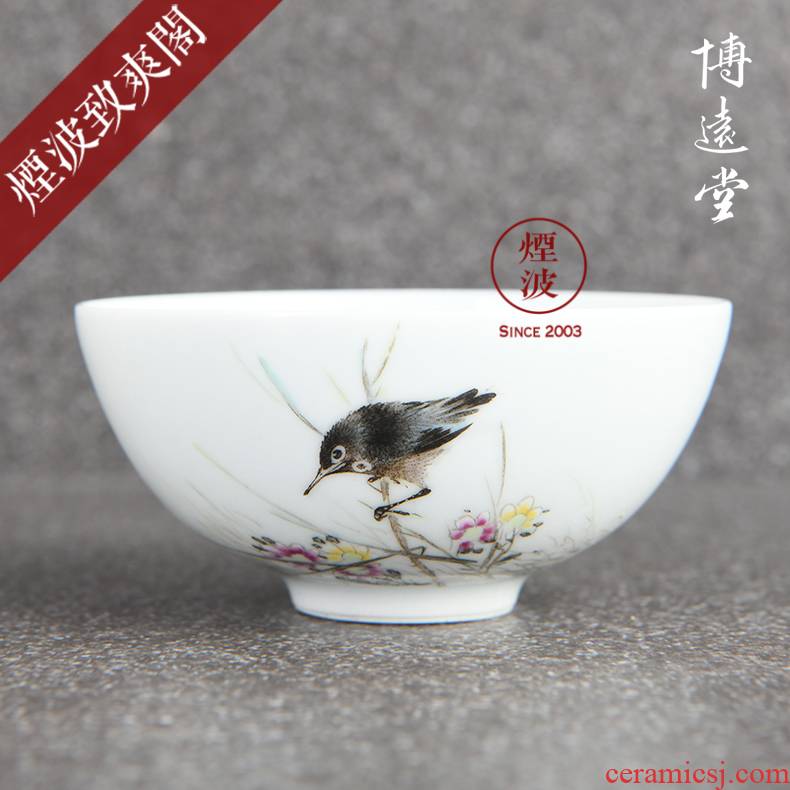 Those hand - made famille rose porcelain jingdezhen bo far hall treasure bead mountain eight friends hat to glass of tea cups