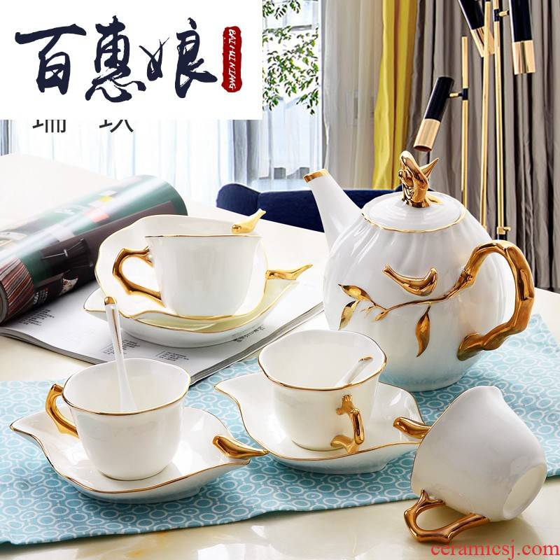 (niang tangshan ipads porcelain paint by hand coffee set between key-2 luxury villa example tea coffee set kit