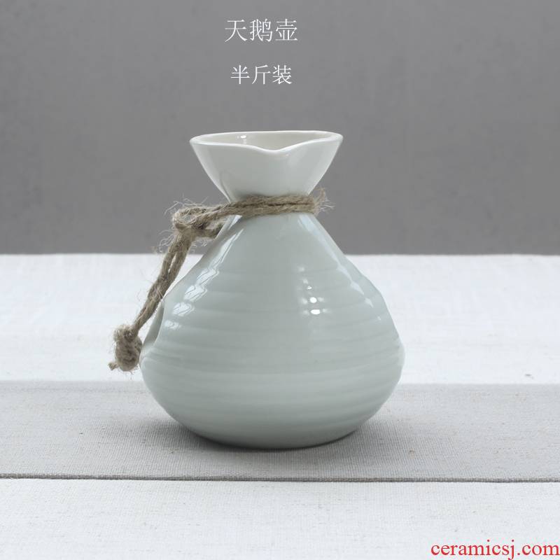 Qiao mu Japanese ceramics hip points wine decorative furnishing articles flask temperature wine pot liquor SanLiangJin outfit half jins of