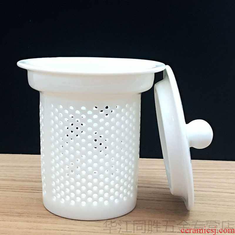 Pan glass teapot ceramic filter accessories enamel - lined tea cups) tea tea filter separator with cover