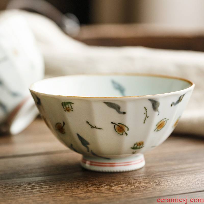 Imports have field'm rice bowls hand - made household Japan lightweight ceramic bowl and wind sweethearts bowl of porridge bowl