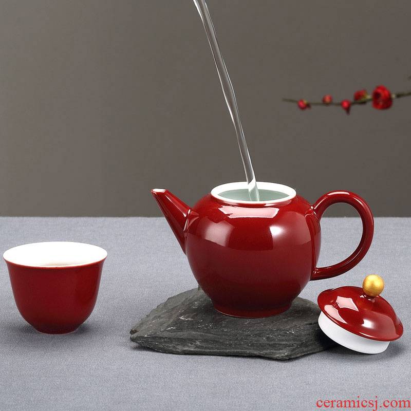 Qiao mu Taiwan FengZi ceramic cups of a complete set of kung fu tea tea tea cozy set of household of Chinese style tea cups
