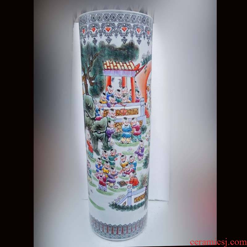 Jingdezhen hand - made enamel vase sitting room adornment that occupy the home furnishing articles of high - grade ceramic vase quiver