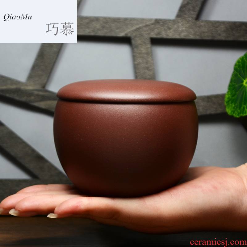 Qiao mu QD yixing purple sand tea urn undressed ore pure purple clay pot pu 'er tea small manual wake receives a free moment
