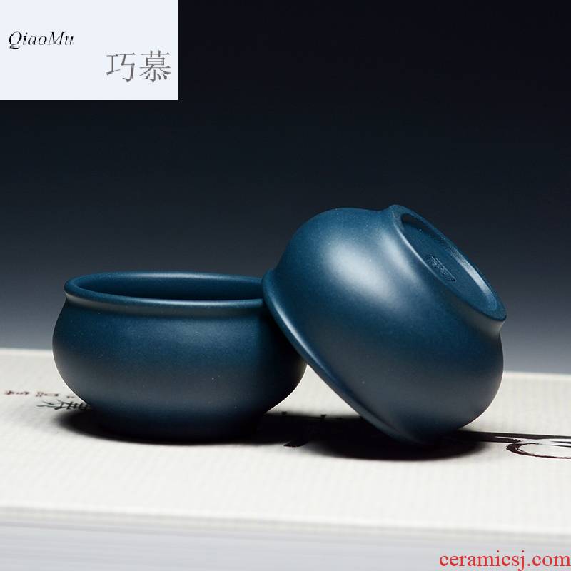 Qiao mu QD yixing purple sand tea set kung fu tea cups chlorite exposure to small beaker embryo thick ore tea cup