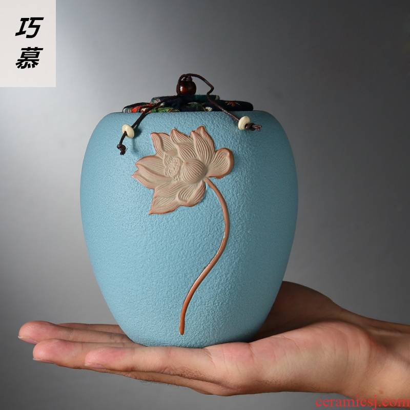 Qiao mu ceramic tea pot size lotus seal pot black tea tea pot coarse TaoCun tank lawsuits