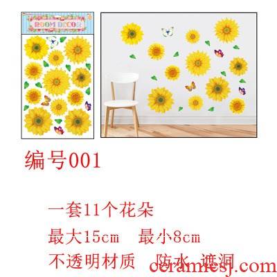 Ceramic tile waterproof warm kitchen repair the bathroom toilet 3 d wall covering hole wall decorative decal stickers