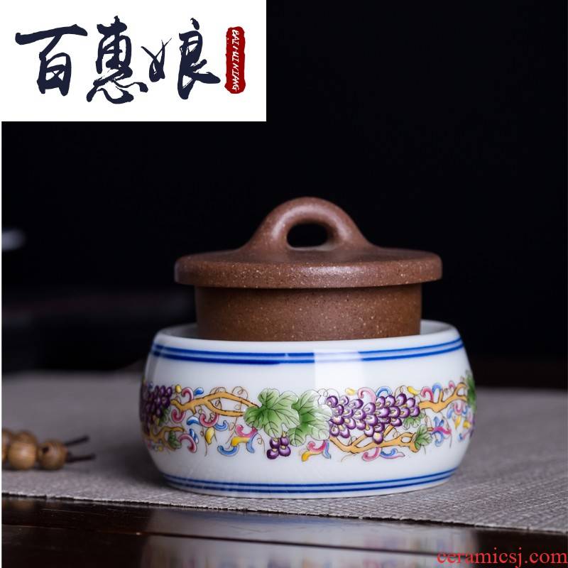 (niang checking ceramic cap lid doesn cover cup mat furnishing articles tea tea accessories porcelain enamel