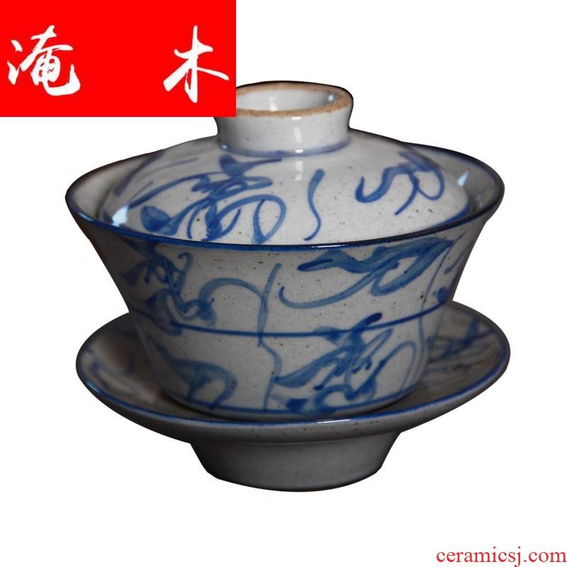 Submerged wood jingdezhen porcelain jade hin ceramic kung fu tea set, 80-90 - s ancient up hand - made porcelain and old camellia knife