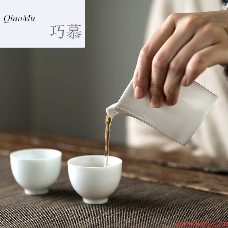 Qiao mu tea ware jingdezhen ceramic fair keller large tea sea points celadon kung fu tea cup S31015