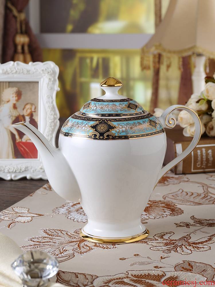 Qiao mu English ipads China hand coffee pot of high - end European ceramic flower pot teapot big capacity