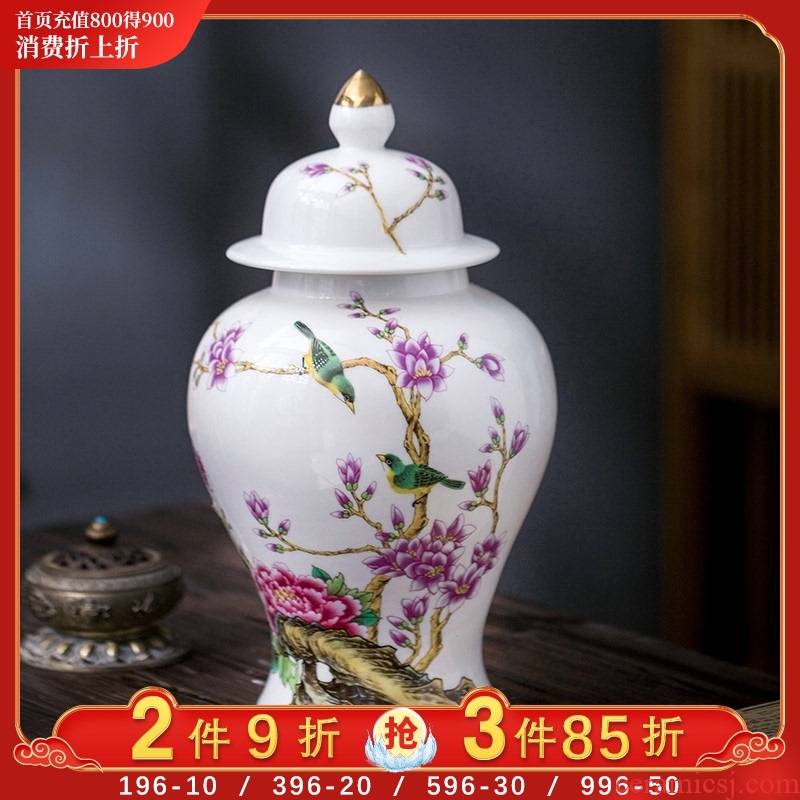 Jingdezhen ceramic general hand - made pot vase home sitting room porch rich ancient frame office furnishing articles ornament