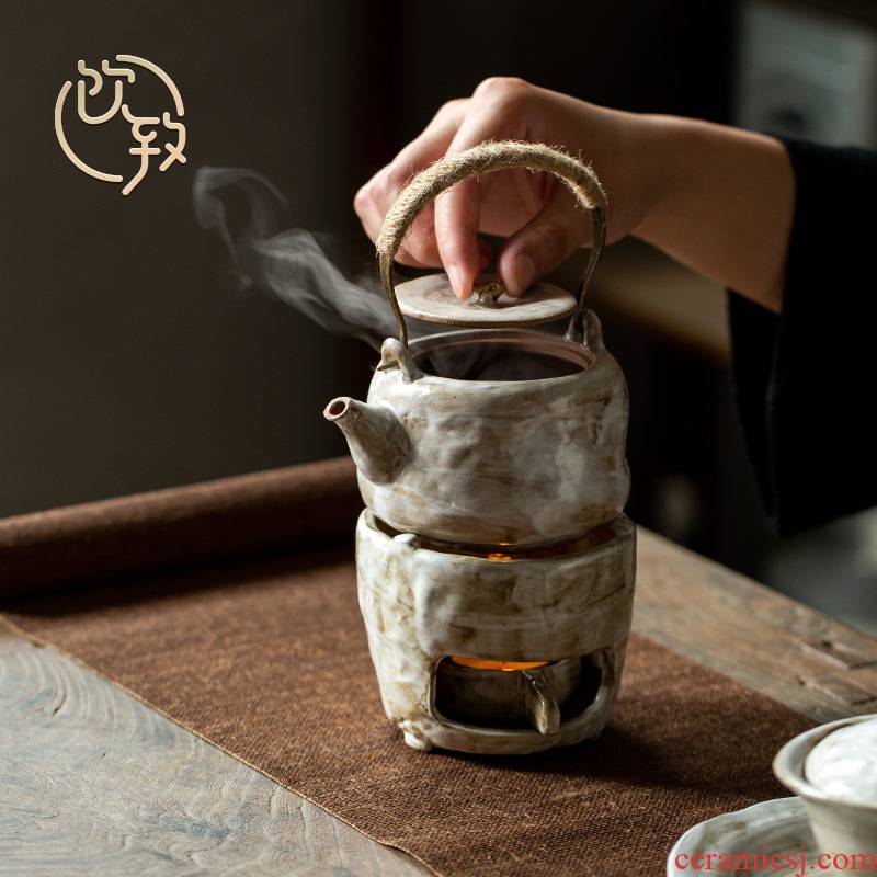 Ultimately responds to antique girder pot set of household kung fu tea tea stove temperature ceramic teapot hand made tea kettle