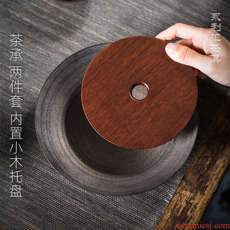 Japanese tea pot of bearing bearing restoring ancient ways is coarse ceramic dry terms Taiwan tea tray mat tea tray points compote kung fu tea tea tray