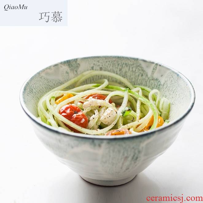 Qiao MuRi Korean creative fashion ceramic bowl of soup bowl rainbow such as bowl to eat rice bowl five inches household small bowl of rice bowls