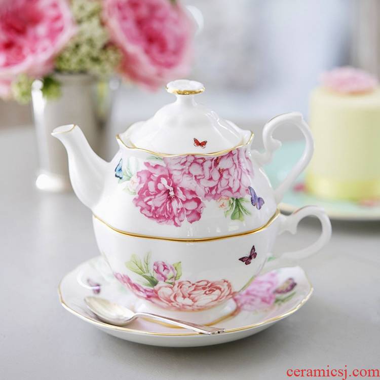 Ceramic teapot lash qiao mu English afternoon tea pot a pot of a Ceramic flower pot set Europe type