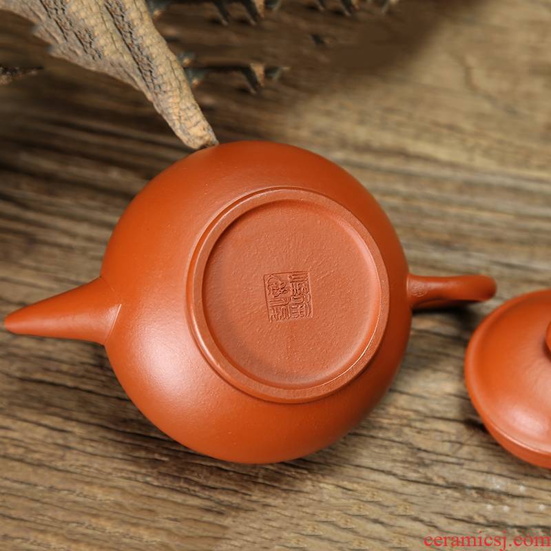Qiao mu JS teapot yixing it manual famous 7 hole ore pot teapot tea zhu mud level