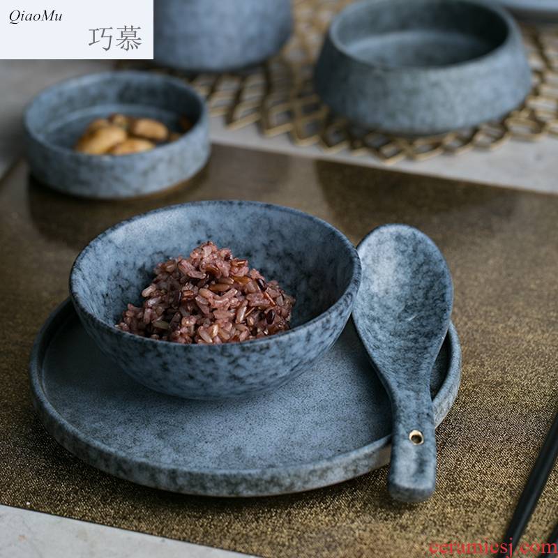 Qiao mu ceramic tableware steak creative rainbow such as bowl flavour dish of sauce dish dish bowl plates spoons cup home