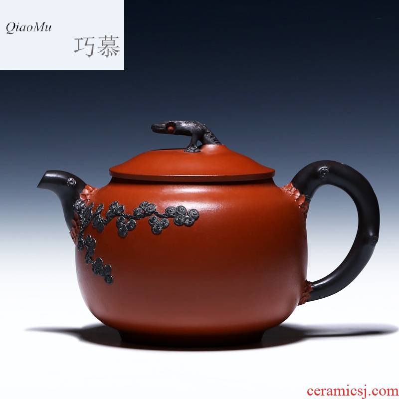 Qiao mu HM 【 】 yixing pure manual mud painting are it by the teapot undressed ore kung fu teapot tea sets