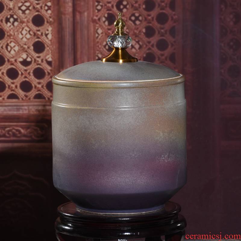 Zhuo arts of jingdezhen ceramic small storage jar of pu 'er tea cake barrel nut peanut snack jars