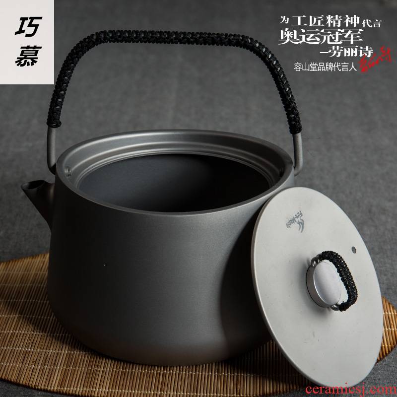 Qiao mu fire maple prajnaparamita teapot titanium pot ceramic iron pot cooking what tea stove'm is suing travel tea kettle