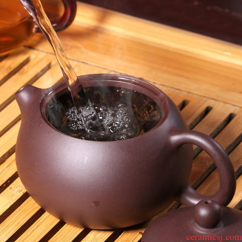 Qiao mu YH yixing it xi shi pot of kung fu tea ball hole ore all hand card cover the design of the teapot