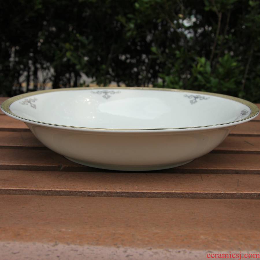 Qiao mu tangshan ipads China royal feast - 10 inch bao wing plate hot soup plate plate FanPan up phnom penh ipads porcelain ipads porcelain tableware