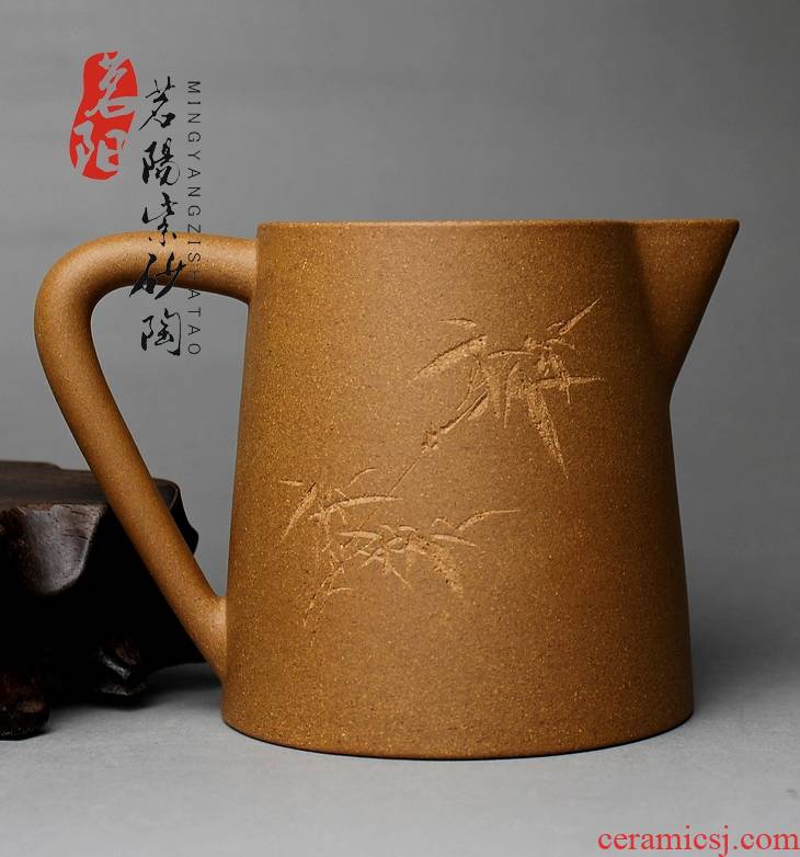 Qiao mu MY yixing purple sand of glass ceramic fair keller points tea tea sea kung fu tea set manually lettering to hide