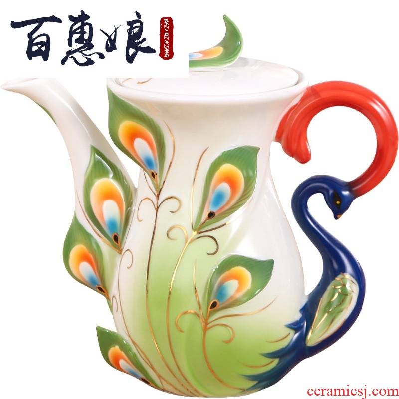 (niang creative ceramic hand coffee pot hotel continental red tea scented tea ipads China. English afternoon tea