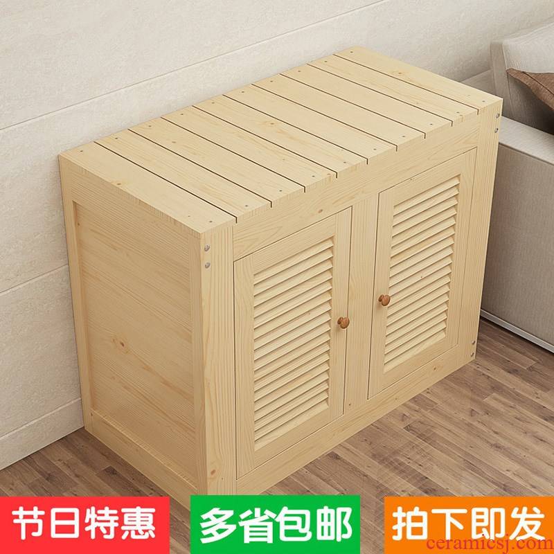 Solid wood fish tank bottom ark, pine grass cylinder tank chassis base shelf customized package mail aquarium mortise and tenon be waterproof paint