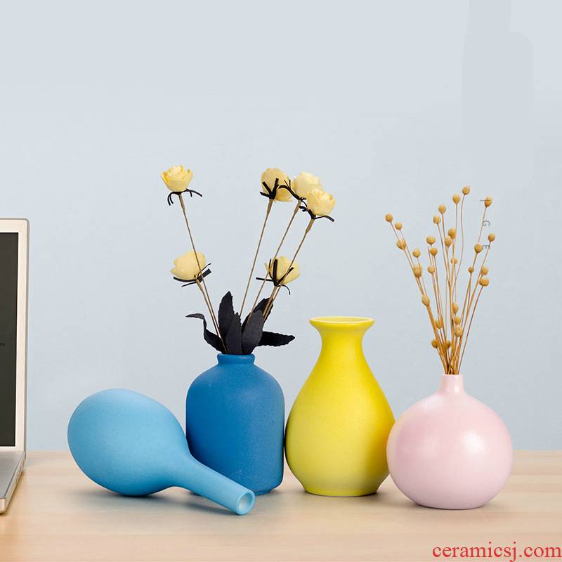 Vase mini floret is sitting room office desk desktop tea art decoration ceramics creative furnishing articles