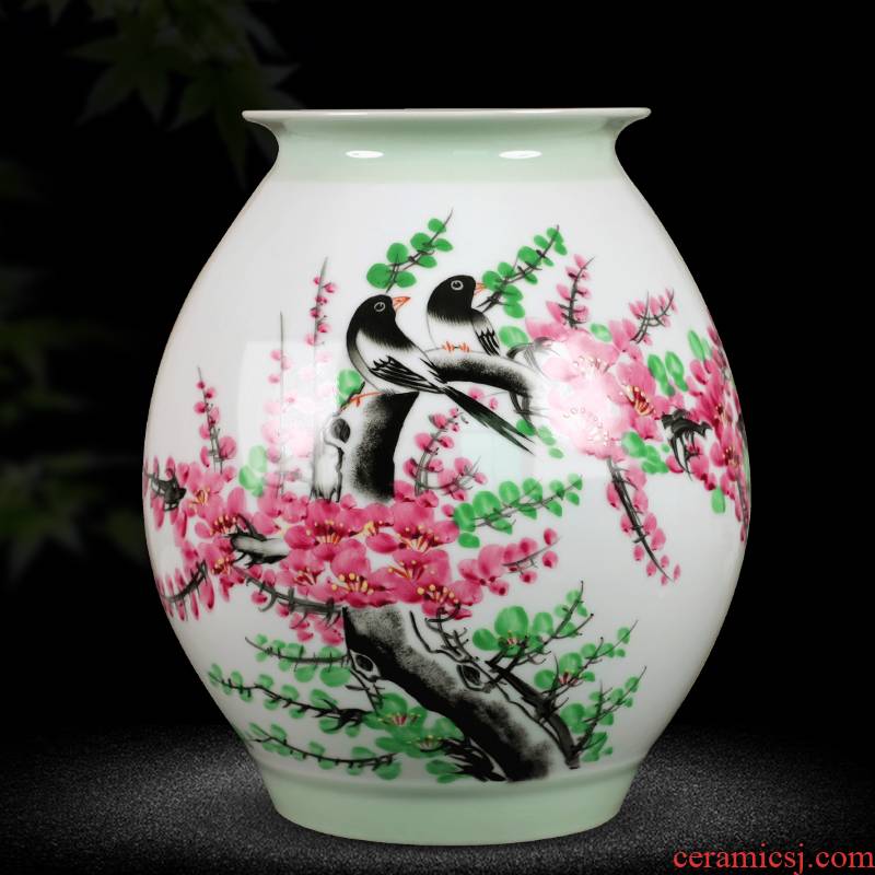Jingdezhen ceramics hand - made vases, beaming home furnishing articles sitting room TV ark, decoration decoration arranging flowers