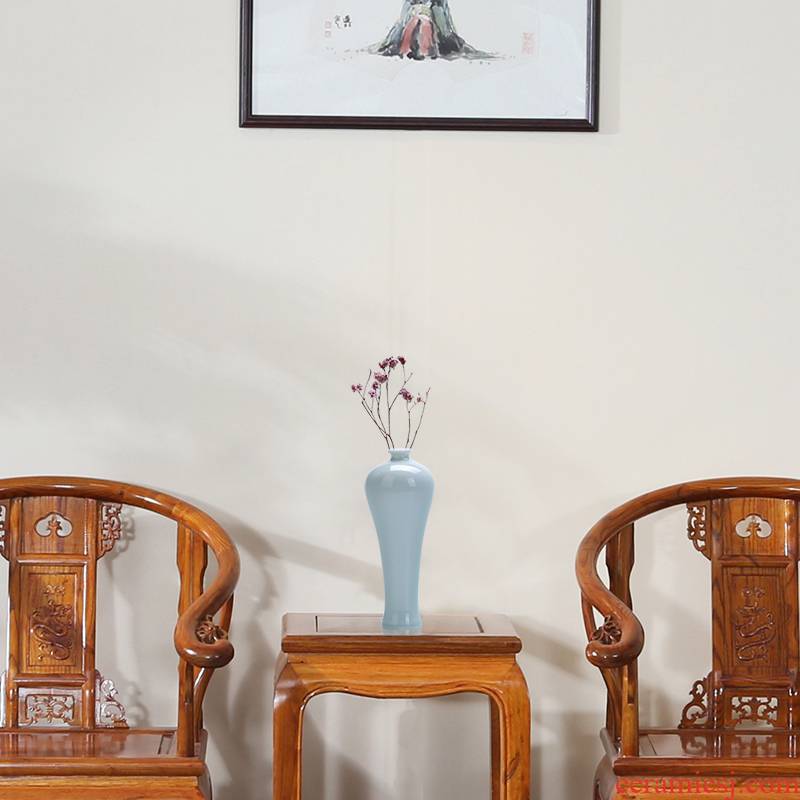 Zen floret bottle furnishing articles contracted ceramic flower implement creative hydroponic restoring ancient ways household living room TV cabinet decorative flower arrangement
