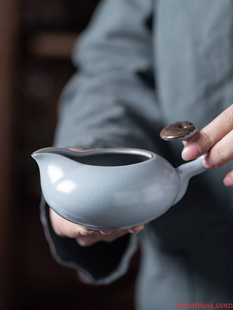 Your up household ceramics fair keller piece of kung fu tea tea ware porcelain divide accessories large capacity of a single CPU
