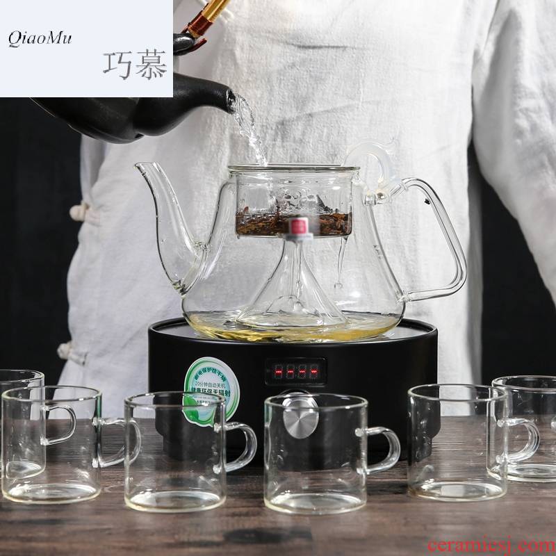 Qiao mu MG glass black tea pu 'er the boiled tea, the electric TaoLu boiled tea stove tea home health tea kettle warm tea