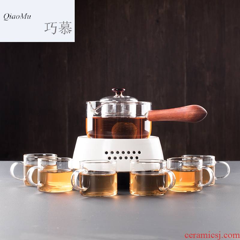 Qiao mu CMJ small glass teapot cooked this black tea tea machine electricity TaoLu household water filter mercifully flower pot boil water