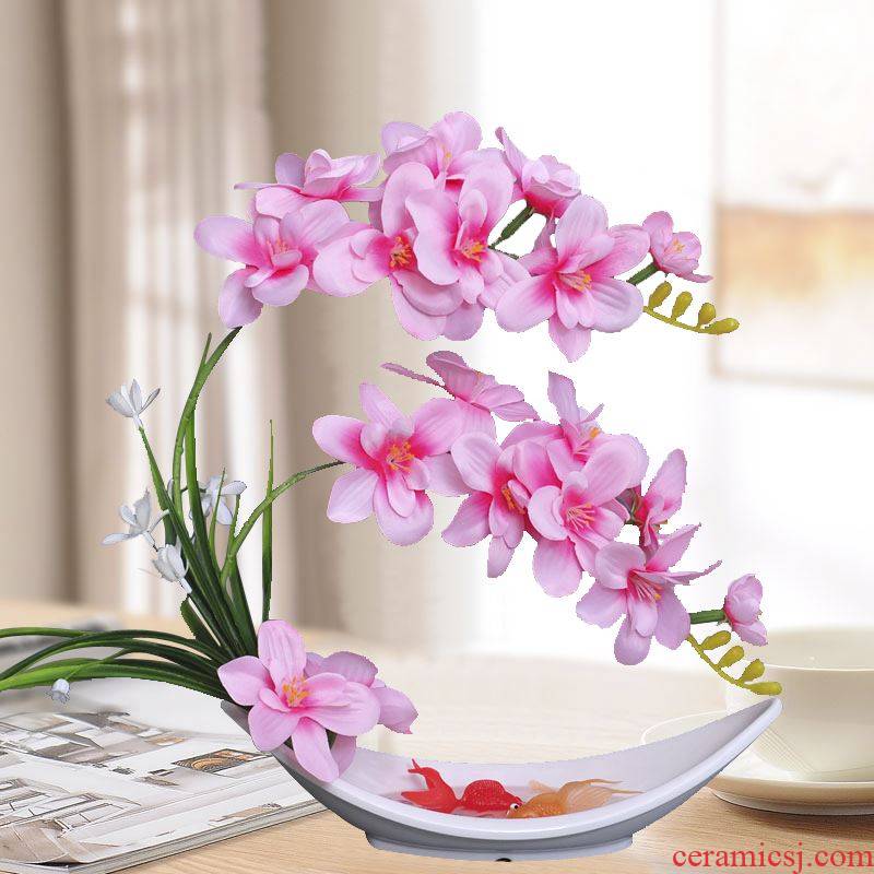 Ribbon seems simulation flower butterfly orchid suits for fake flowers, dried flowers, bankcard ceramic vases, plastic decoration indoor living room table