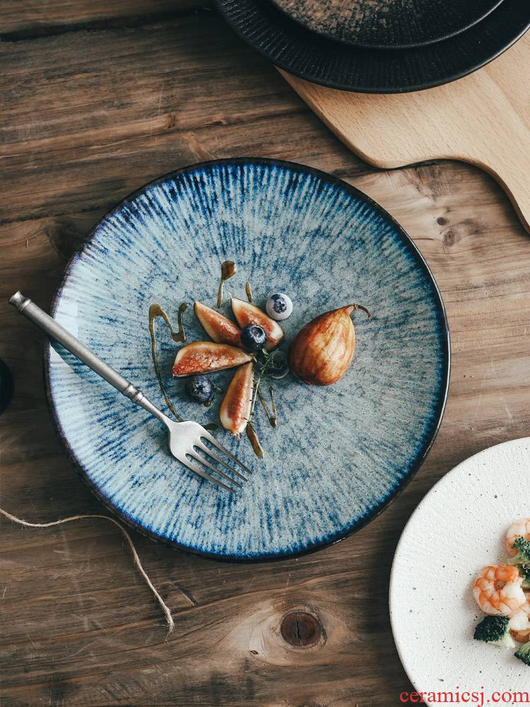 Western food plate decorative ceramic plates with dish restaurant tableware fruit bowl beef dish home ltd. disc pasta dish