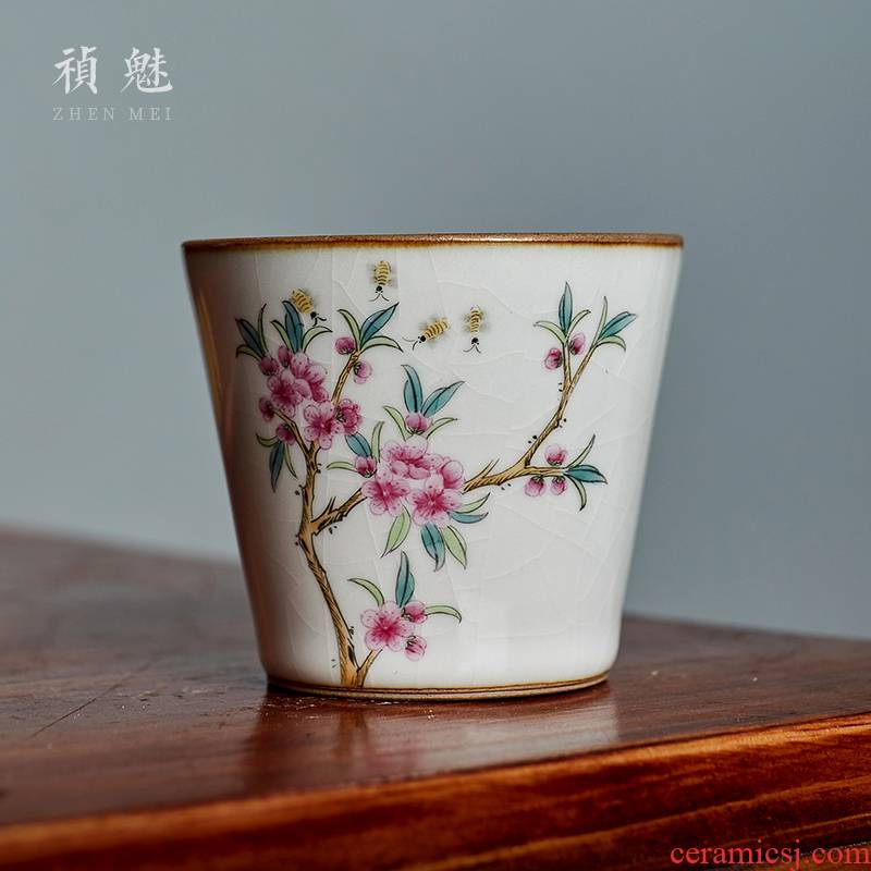 Shot incarnate your up hand - made jingdezhen ceramic cups kung fu tea set personal open piece of sample tea cup masters cup single CPU