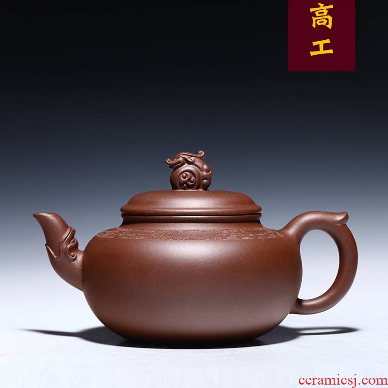 Qiao mu YM [high] yixing famous collection ore pure manual it teapot tea auspicious purple clay
